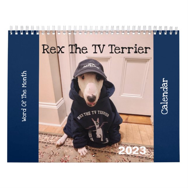 Rex TV Terrier 2023 Ord i månadskalendern Kalender (Omslag)