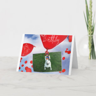 Rex TV Terrier Birthday Card Kort
