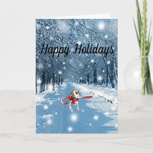 Rex TV Terrier Glad helg Greeting Card Tack Kort (Framsida)