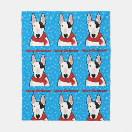 Rex TV Terrier God jul Throw Fleecefilt