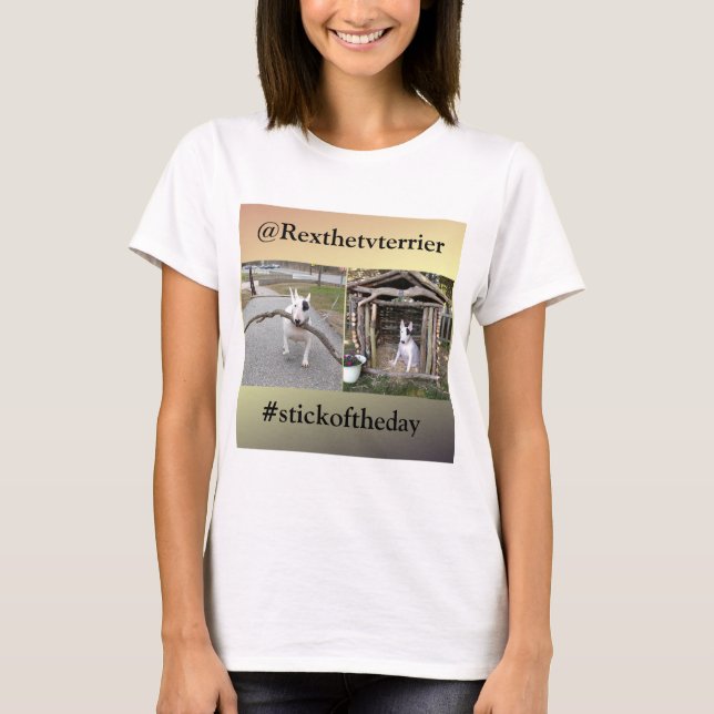 Rex TVTerrierpinnen av den dag-/fortRex T Shirt (Framsida)