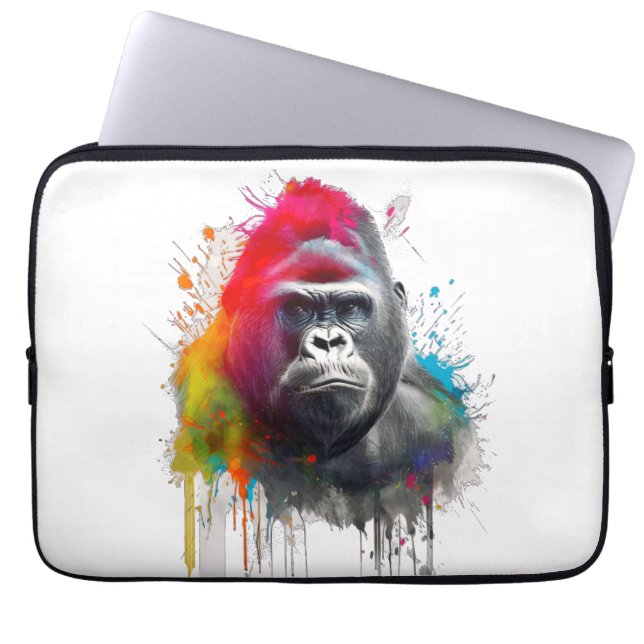 Rey de la Selva: Majestuoso Gorila Laptop Fodral (Framsidan)