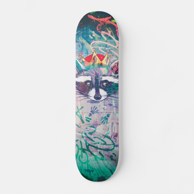 Rey Mapache Old School Skateboard Bräda 18 Cm (Framsida)