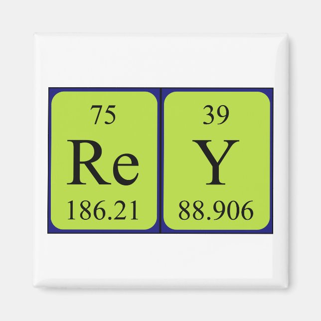 Rey Periodiska bord namn magnet (Framsidan)