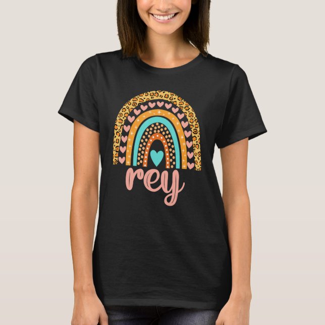 Rey Rey Namn Birthday Shirt Gift T Shirt (Framsida)