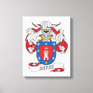 Reyes familjvapensköld canvastryck