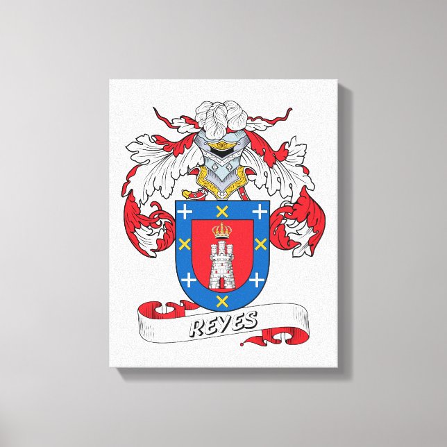 Reyes Family Crest Canvastryck (Framsida)