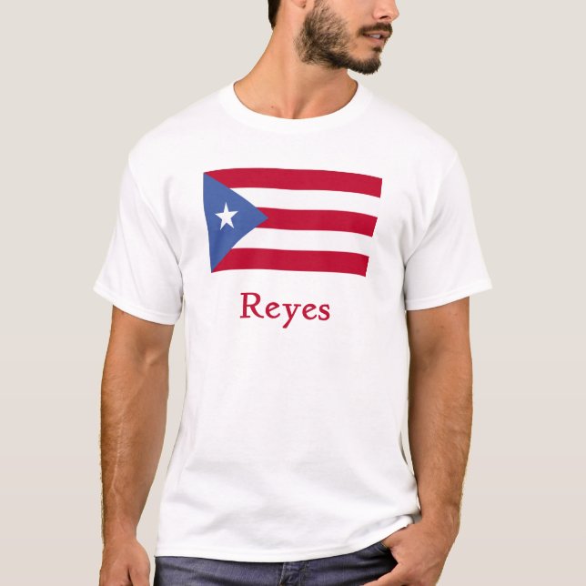 Reyes Puerto Rican flagga Tröja (Framsida)