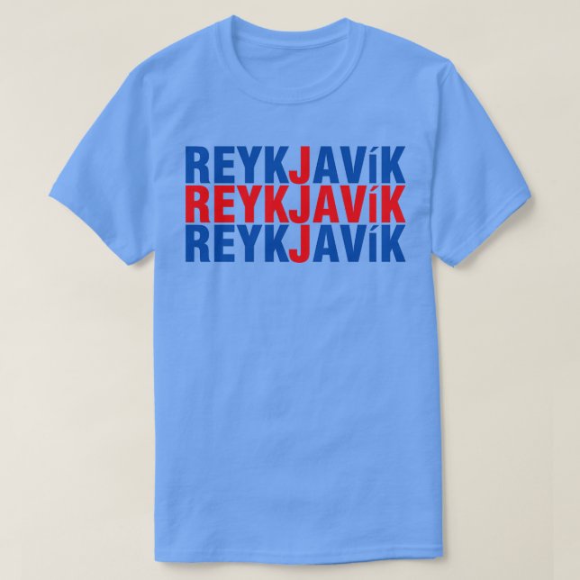 Reykjavik borg island t shirt (Design framsida)