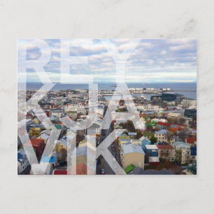 Reykjavík Cityscape POSTCARD Vykort