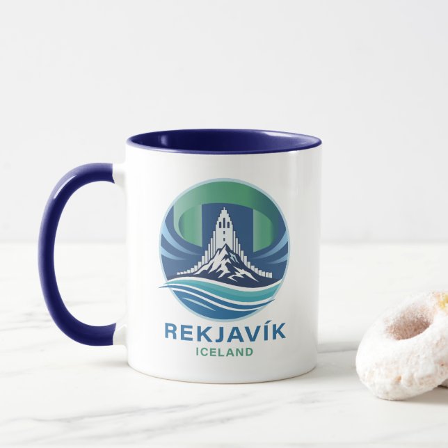Reykjavik Iceland Europe Mugg (Med munk)
