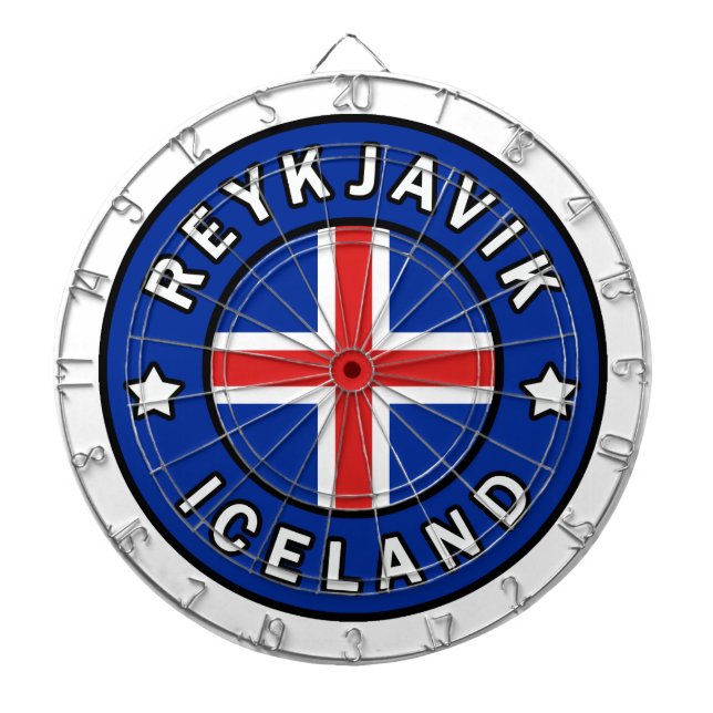 Reykjavik island darttavla (Framsidan)