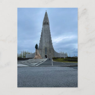 Reykjavik Island Hallgrimskirkja Cathedral Photo Vykort