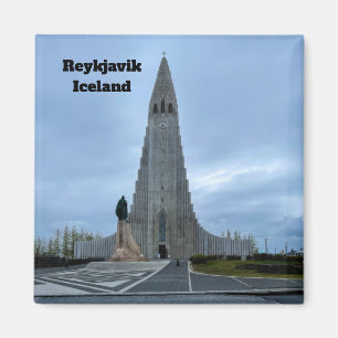 Reykjavik Island Hallgrimskirkja Personalize Magnet