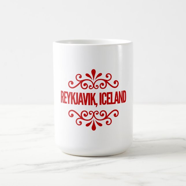 Reykjavik, Island Kaffemugg (Center)