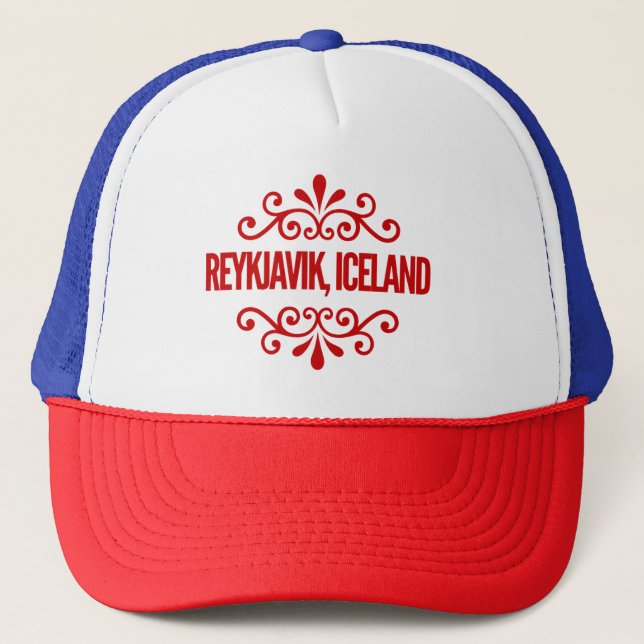 Reykjavik, Island Keps (Framsida)