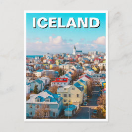 Reykjavík Island Travel Vykort