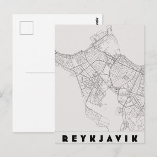 Reykjavik Island Vintage Reskarta Vykort