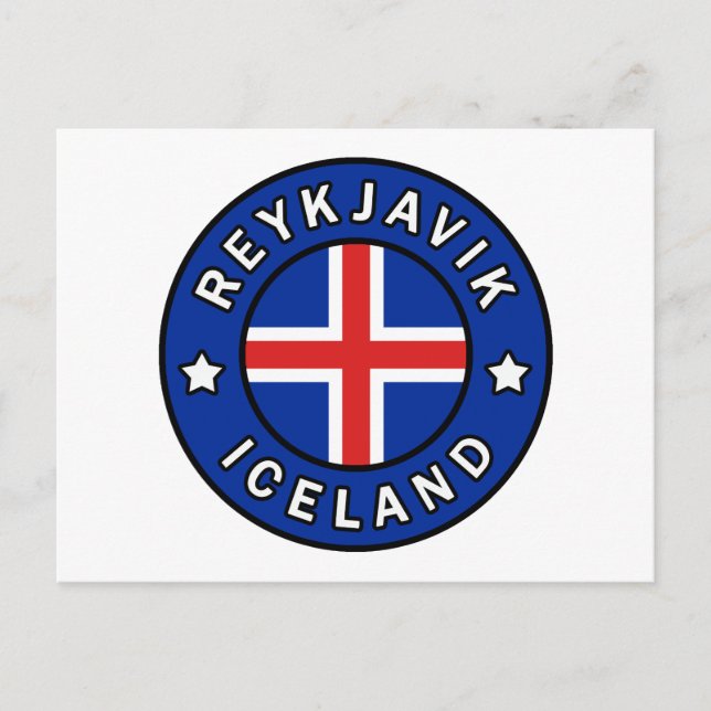 Reykjavik Island Vykort (Framsida)