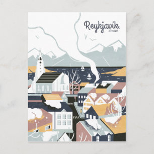 Reykjavik, Island Vykort
