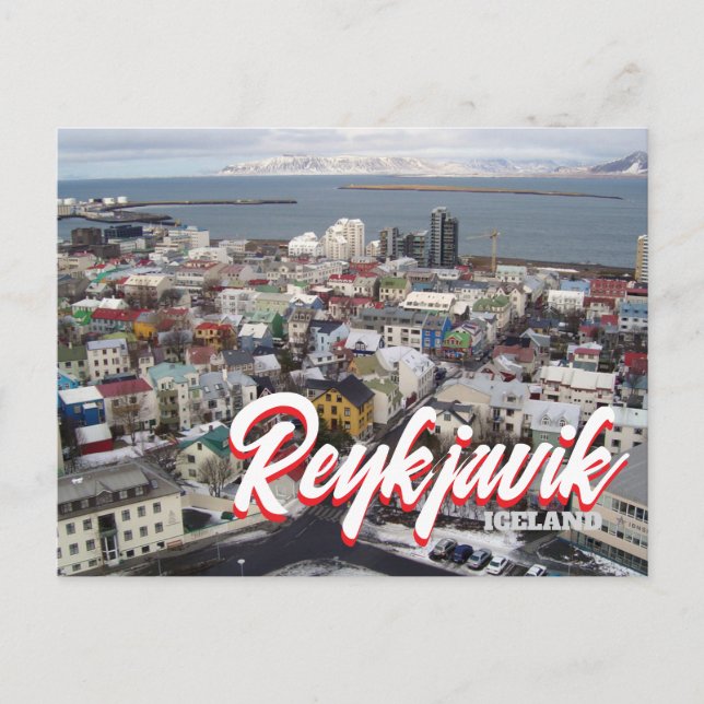 Reykjavik Island Vykort (Framsida)