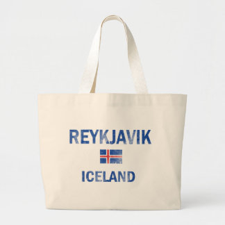 Reykjavik islanddesigner jumbo tygkasse