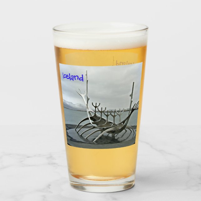 Reykjavik-Islandet Glaskopp (Framsida fylld)