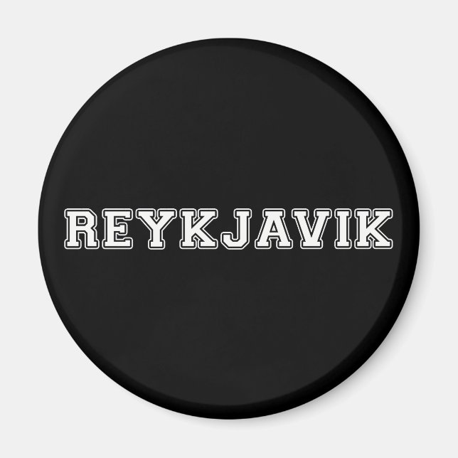 Reykjavik-Islandet Magnet (Framsidan)