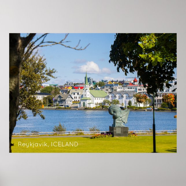 Reykjavik-Islandet Poster (Framsidan)