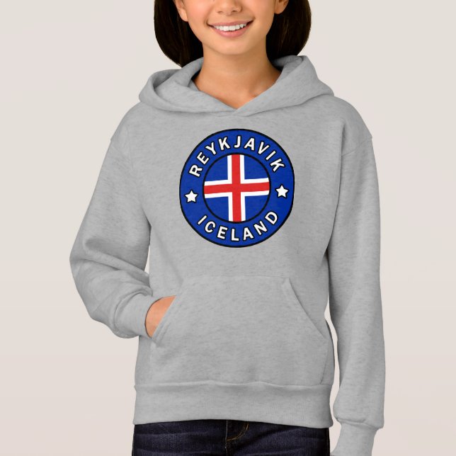 Reykjavik-Islandet T Shirt (Framsida)