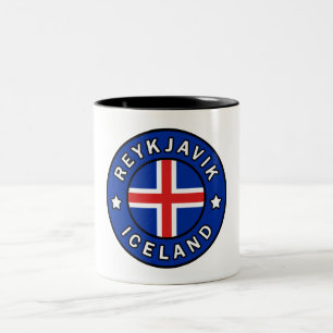 Reykjavik-Islandet Två-Tonad Mugg