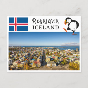 Reykjavik-Islandet Vykort