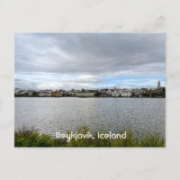 Reykjavik-Islandets vy från Tjornin Personalize