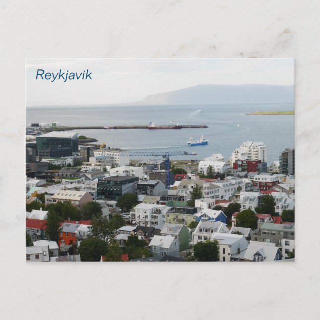 Reykjavik-Islandets vykort (Framsida)