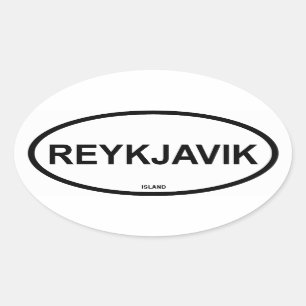 REYKJAVIK OVALT KLISTERMÄRKE