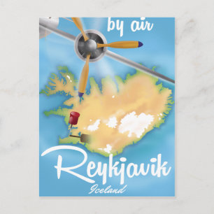 Reykjavik, reseaffisch för Islandets helgdag Helg Vykort