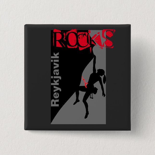 Reykjavik Rocks knapp (Framsida)