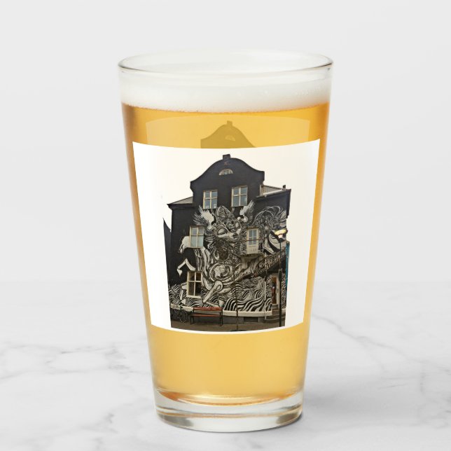 Reykjavik Street Art Glaskopp (Framsida fylld)