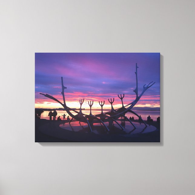 reykjavik sunset canvas #3 (Framsida)