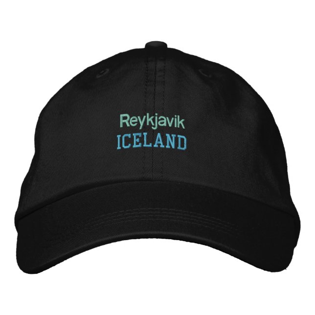 REYKJAVIK-tak Broderad Keps (Framsida)