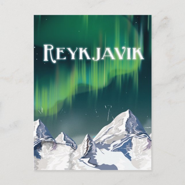 Reykjavik Vintage Resemaljubileum Vykort (Framsida)