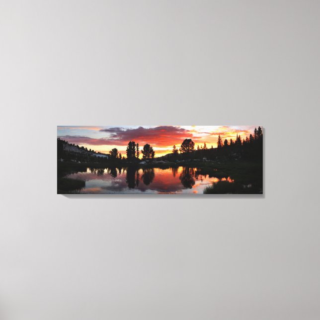 Reymann Sjö Sunset - Yosemite Canvastryck (Framsida)