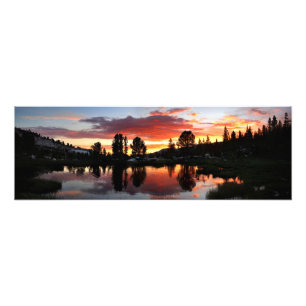 Reymann Sjö Sunset - Yosemite Fototryck