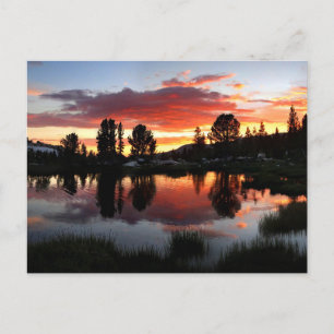 Reymann Sjö Sunset - Yosemite Vykort