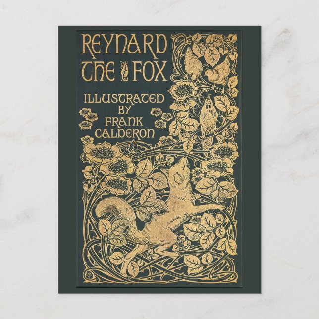 Reynard Fox Antique Victorian Bok vykort (Framsida)