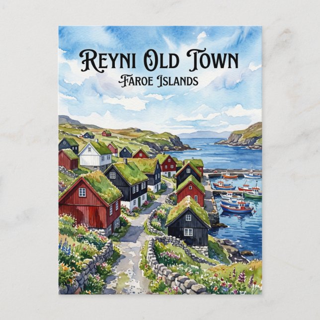 Reyni Färöarna Vykort (Framsida)