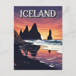 Reynisdrangar Island Travel Vykort