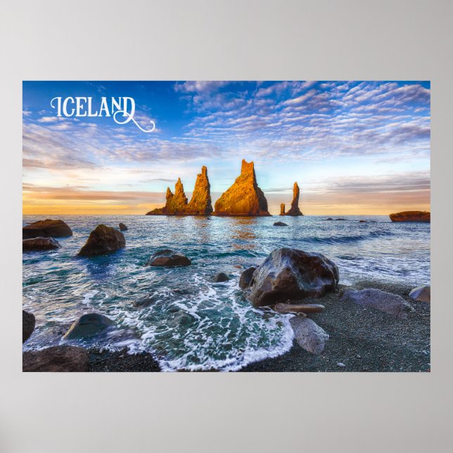 Reynisfjara Beach, Island Poster (Framsidan)
