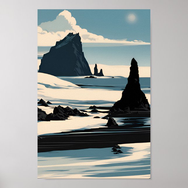 Reynisfjara Beach Poster (Framsidan)