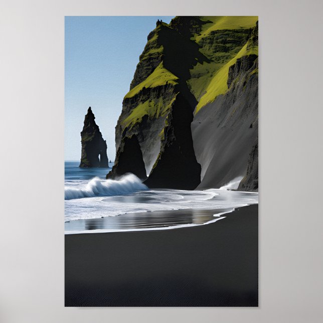 Reynisfjara Black Sand Beach Poster (Framsidan)